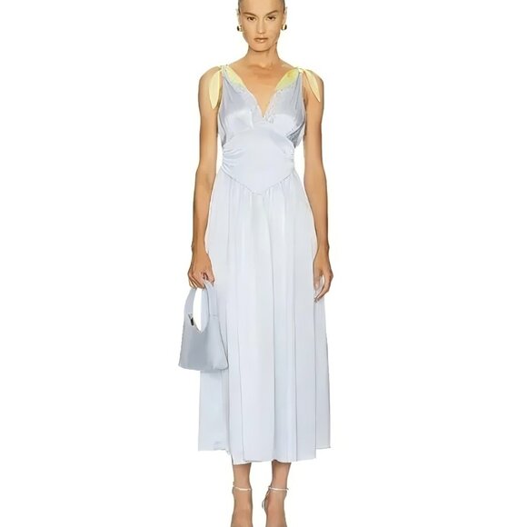 asymmetrical lace dress Grecian Lace Chiffon Asymmetric Summer A-line Wedding Dress